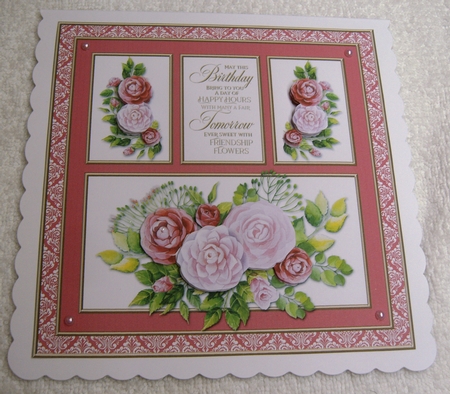 Friendship Flowers Birthday Topper by Margaret Scott