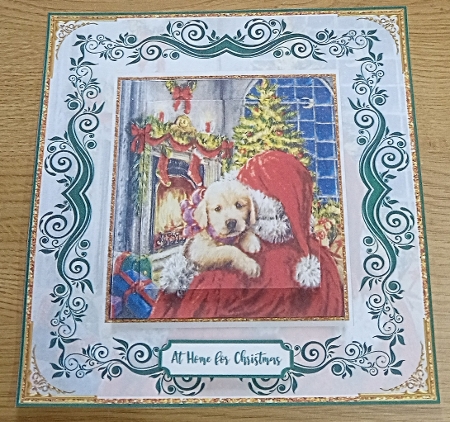Christmas cuddles Topper by Margaret Scott