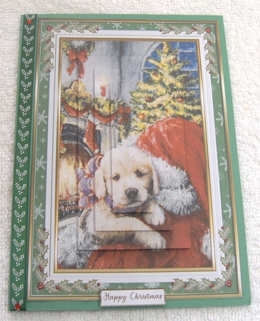 Christmas cuddles Pyramid Topper 1 by Margaret Scott