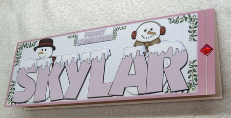 SNOW CAPPED NAMES - SKYLAR PINK by Margaret Scott