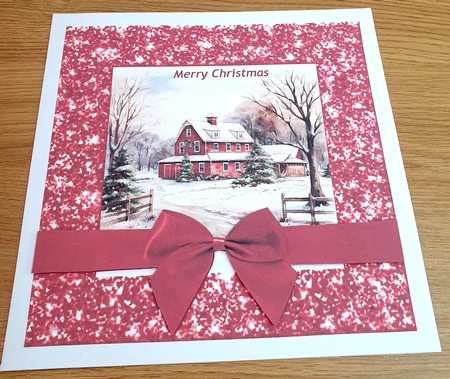 Glitter Frames & Bows-Christmas Time by Margaret Scott