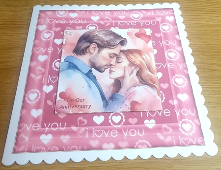 Valentine Frames Words-Valentine by Margaret Scott
