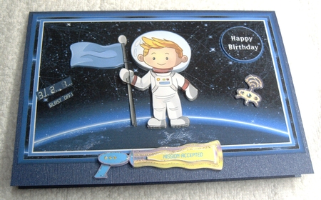 Space Birthday Boy 1 by Margaret Scott