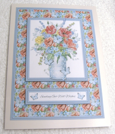 Sending Get Well Wishes Floral Topper by Margaret Scott