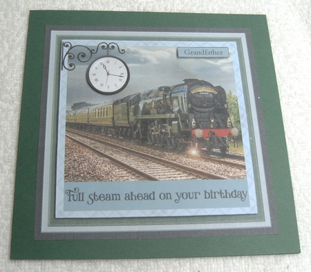 FULL STEAM AHEAD 6X6 by Margaret Scott