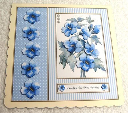 Lovely Watercolor Flowers - Get Well Topper by Margaret Scott