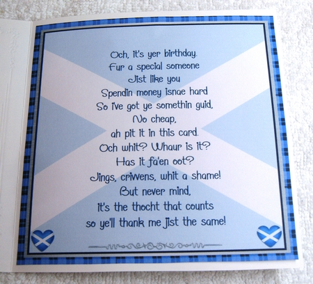 I LOVE SCOTLAND 6x6 by Margaret Scott
