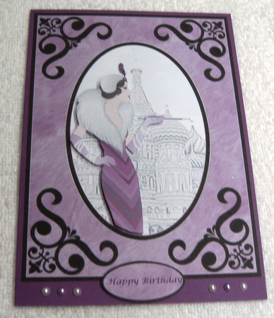 Framed Deco Lady - Nikki by Margaret Scott
