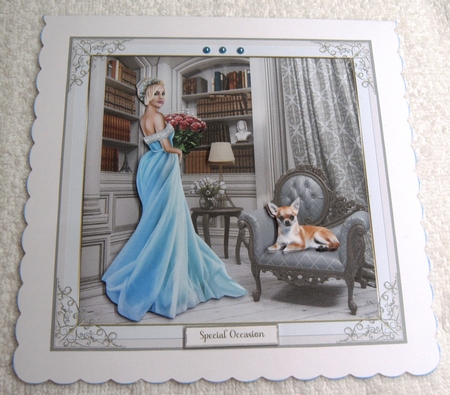 Special Occasion Decoupage 7x7ins Topper 2 by Margaret Scott