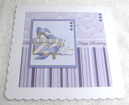 Lavender Fairy Happy Birthday Matching 6inch Split Topper Insert Panel by Margaret Scott
