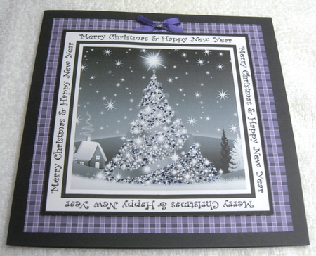 DARK PURPLE TARTAN by Margaret Scott