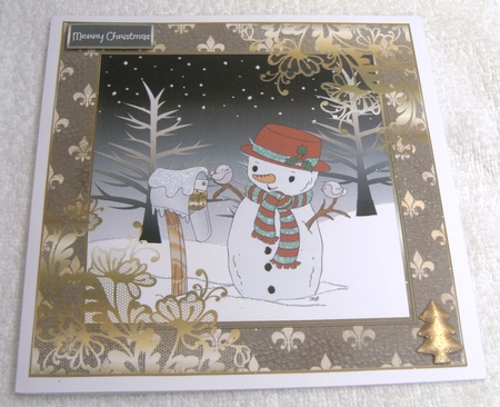 Leather Effect Gold Filigree 8x8ins 12 x Frames Kit by Margaret Scott