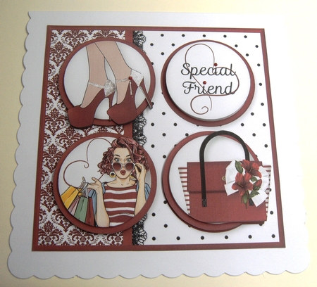 Shopping Spree - Round Layers Card Mini Kit by Margaret Scott