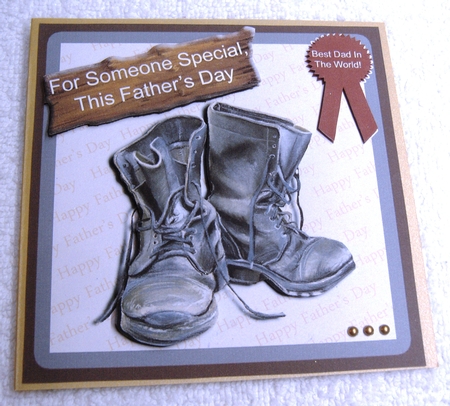 Fathers Day Old Man Boots by Margaret Scott