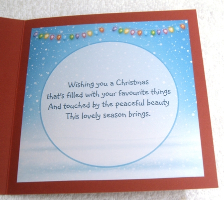 CHRISTMAS TEDDY 6X6 by Margaret Scott
