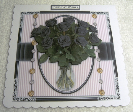 Delicate Roses Bumper Card Kit2 by Margaret Scott