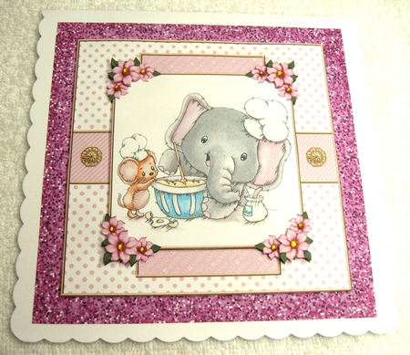 Cute Critters Birthday Topper - Card Two by Margaret Scott