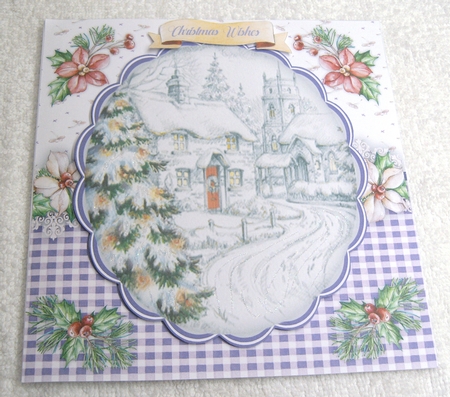 Village in the Snow, Lilac by Margaret Scott
