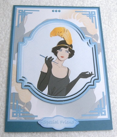 Deco Lovely Blue by Margaret Scott