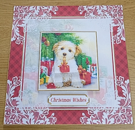 Presents under the Christmas Tree Lace Filigree Topper  by Margaret Scott