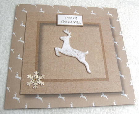 Kraft Paper Christmas Stag Bumper kit by Margaret Scott