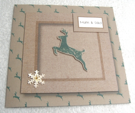 Kraft Paper Christmas Stag Bumper kit by Margaret Scott