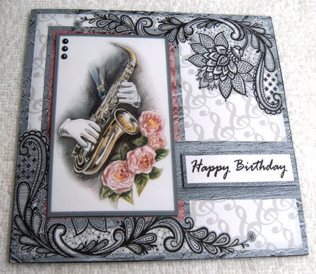 Male Card Music  by Margaret Scott