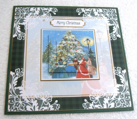 Christmas Carols Lace Filigree Topper 1 by Margaret Scott