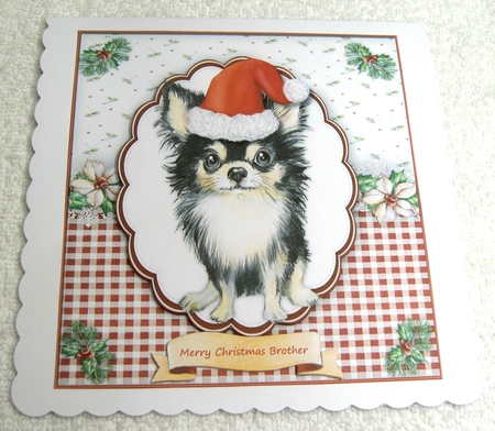 4, Card Fronts , Gorgeous Christmas Dogs  by Margaret Scott