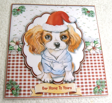 4, Card Fronts , Gorgeous Christmas Dogs  by Margaret Scott