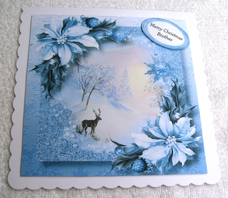 Snow Frame Christmas QUICK TOPPER Bumper Kit by Margaret Scott