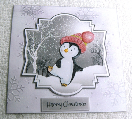 Wool hat penguins toppers by Margaret Scott