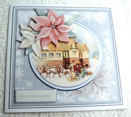 Christmas coach travel 6x6 by Margaret Scott