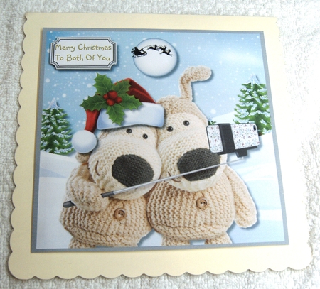 Boofle Christmas Selfie by Margaret Scott