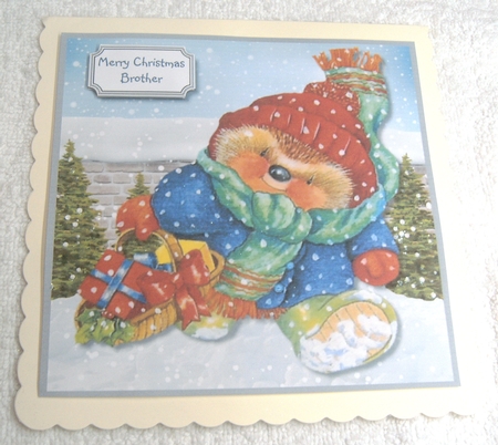 Christmas Hedgehog by Margaret Scott