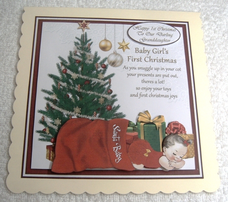 Baby Girls 1st Christmas Mini Kit by Margaret Scott