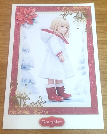 Glitter x 12 Frames size A5 Kit with Gold Filigree by Margaret Scott