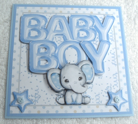 BABY BOY 6X6 by Margaret Scott