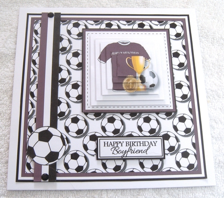 8x8 Heart of Midlothian Football Club Mini Pyramage Kit - x4 A4 Sheets  by Margaret Scott