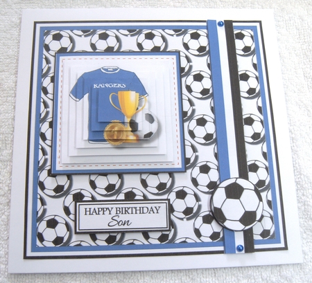 8x8 Rangers Football Club Mini Pyramage Kit - x4 A4 Sheets  by Margaret Scott