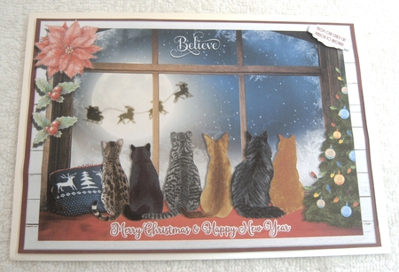 WAITING FOR SANTA quick card by Margaret Scott