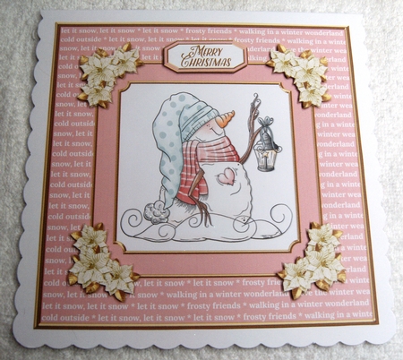 Cute Snowman Holiday Topper - Two by Margaret Scott