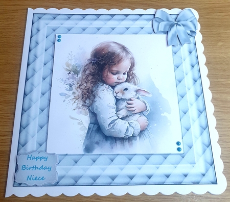 Padded Frames with Bows-Neutral by Margaret Scott