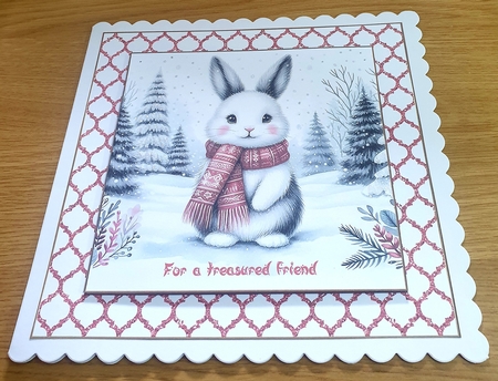 Christmas Glitter Pattern 12 x 8x8ins Frames Kit  by Margaret Scott