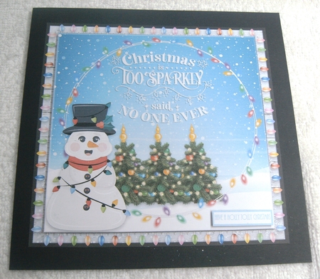 SPARKLY CHRISTMAS quick card by Margaret Scott