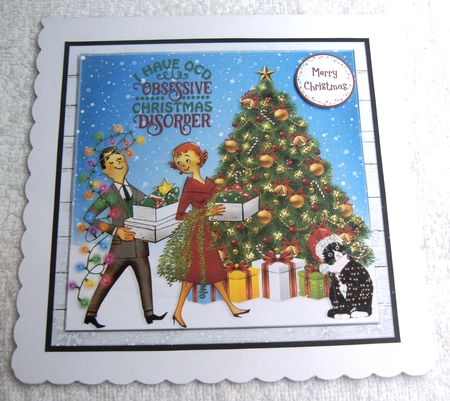 OBSESSIVE CHRISTMAS DISORDER - quick card by Margaret Scott