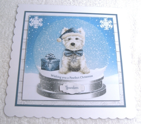PAWFECT CHRISTMAS quick card by Margaret Scott