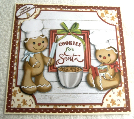 COOKIES FOR SANTA quick card by Margaret Scott
