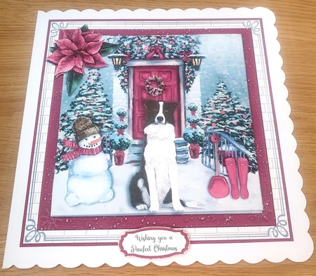 CHRISTMAS DOOR DOGS bumper kit by Margaret Scott