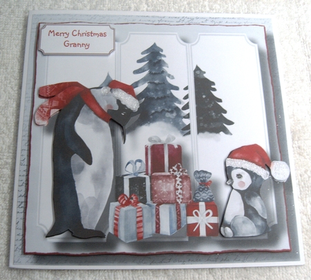 Monochrome Christmas Penguins Bumper Kit by Margaret Scott
